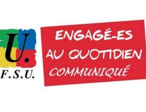 Communiqué de la FSU suite au discours de politique générale du 1er ministre