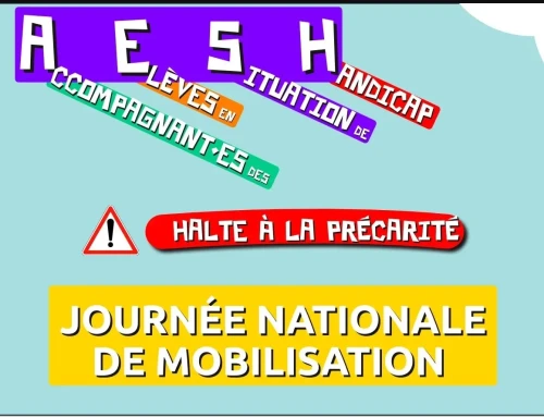 Grève AESH mardi 9 juin : Rassemblement 10h devant la préfecture de Nevers